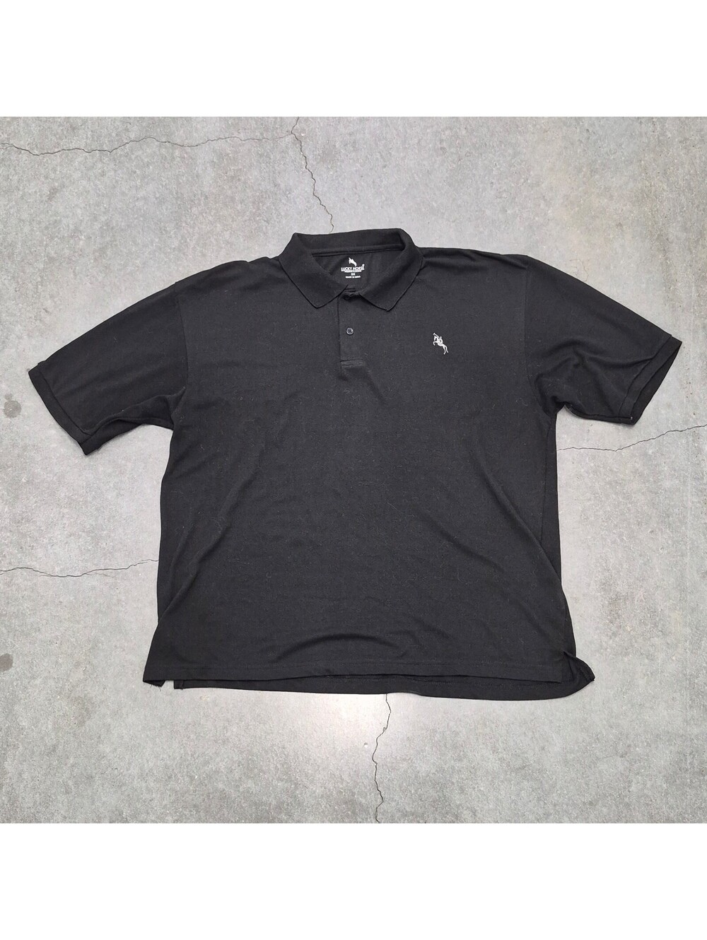 Lucky Horse Black Polo Shirt